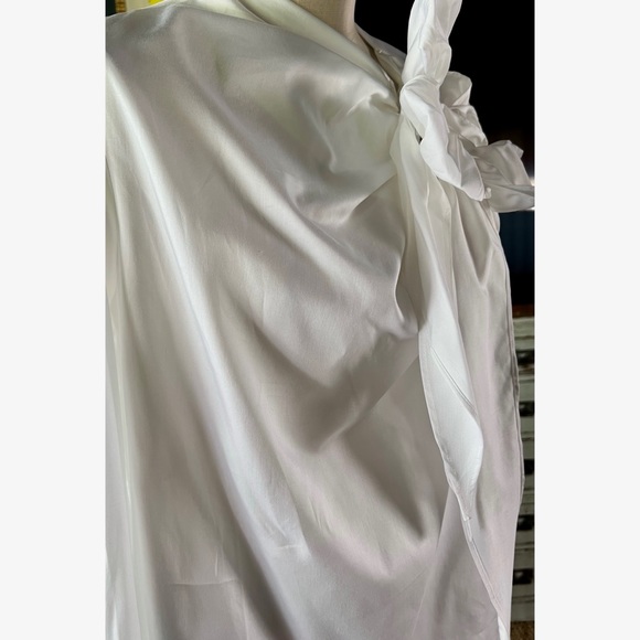 Anthropologie Maeve Poplin White Blouse M - Picture 8 of 14